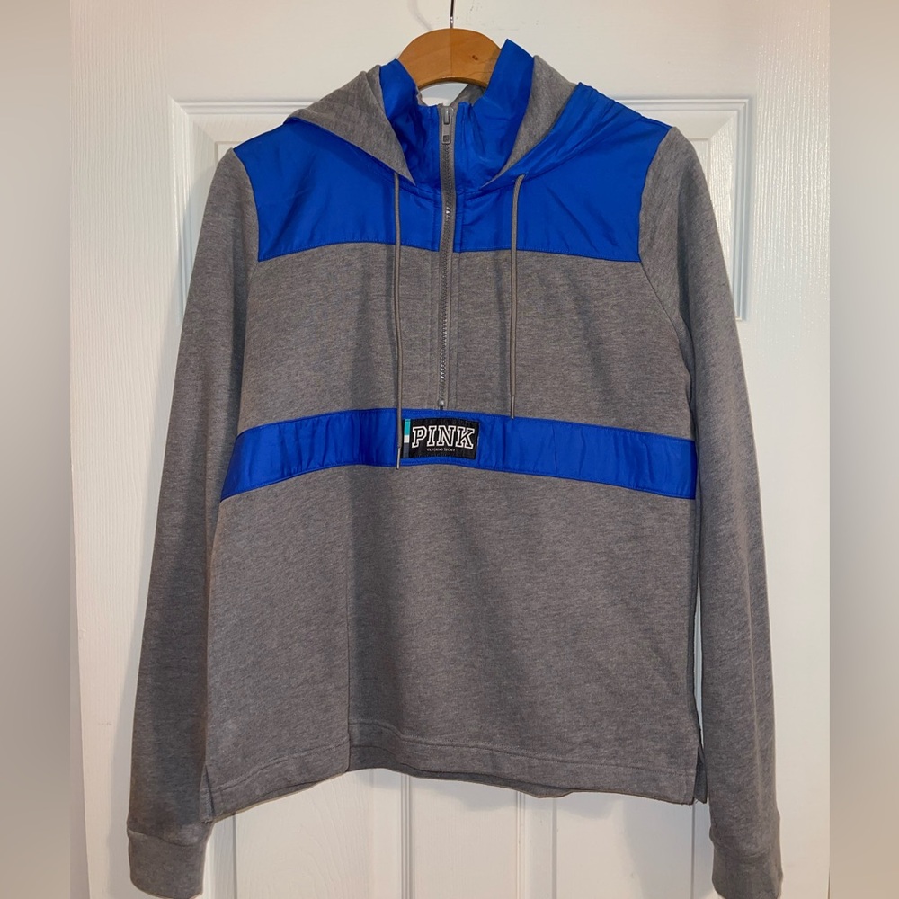 Victoria's Secret PINK Gray Logo Pullover